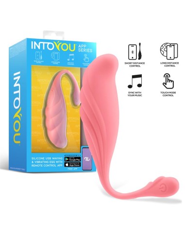 Huevo Vibrador con Movimiento Waving con APP USB