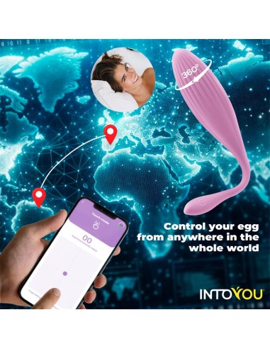 Huevo Vibrador con Bolas Internas con Rotacion y APP USB