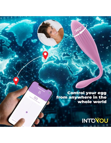 Huevo Vibrador con Bolas Internas con Rotacion y APP USB