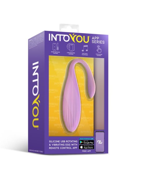 Huevo Vibrador con Bolas Internas con Rotacion y APP USB