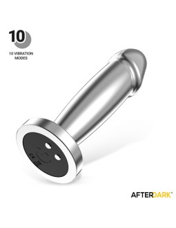 Sarmy Plug Anal Cromado con Vibracion USB Magnetico Talla M 2