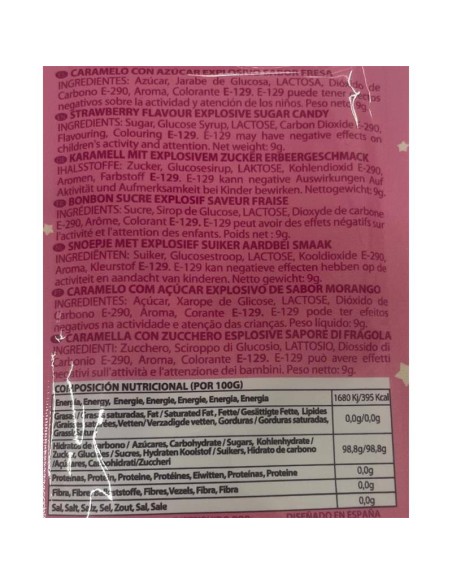 Caramelos Explosivos Sexo Oral Popping Candies Unidad Sabor Fresa