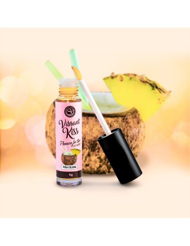 Lip Gloss Vibrant Kiss Sabor Pina Colada