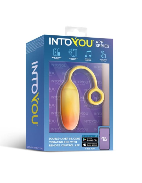 Huevo con APP Silicona Doble Capa Amarillo Naranja
