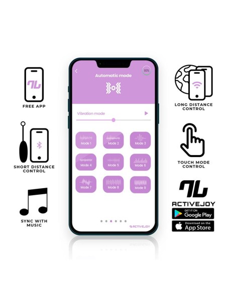 Huevo con APP Silicona Doble Capa Rosa Azul