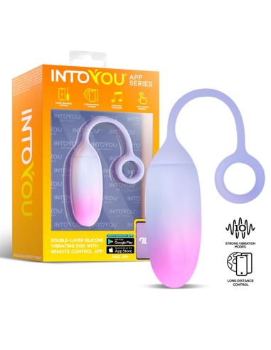 Huevo con APP Silicona Doble Capa Rosa Azul