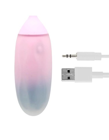 Huevo con APP Silicona Doble Capa Azul Purpura