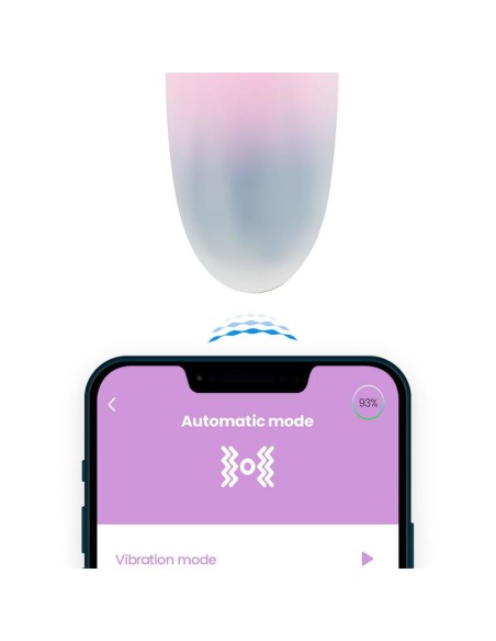 Huevo con APP Silicona Doble Capa Azul Purpura