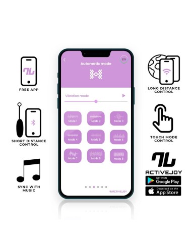 Huevo con APP Silicona Doble Capa Azul Purpura