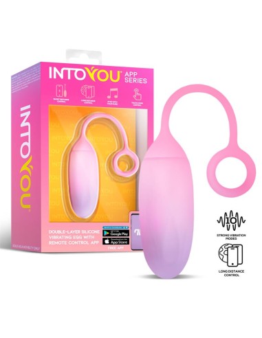 Huevo con APP Silicona Doble Capa Azul Purpura