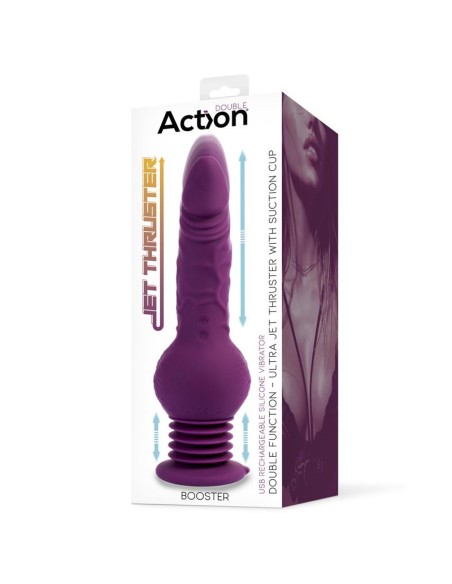 Booster Vibrador con Thrusting Ultra Jet Thruster con Potente Ventosa