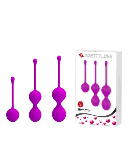 Pack 3 Bolas Kegel Color Rosa