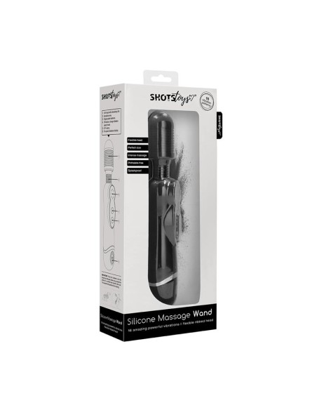 Masajeador Flexible Silicona Negro