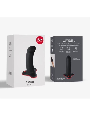 Amor Dildo Black Red
