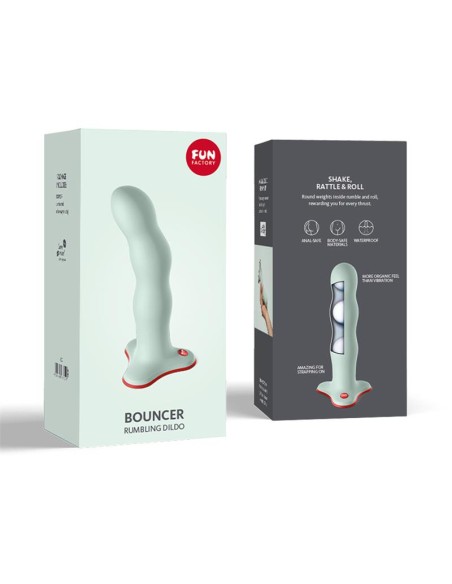 Bouncer Dildo con Bolas Internas Sage Green