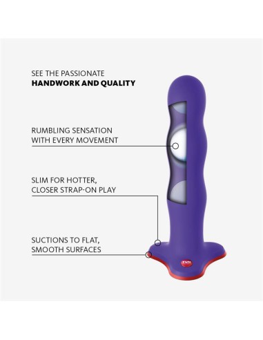 Bouncer Dildo con Bolas Internas Flashy Purple