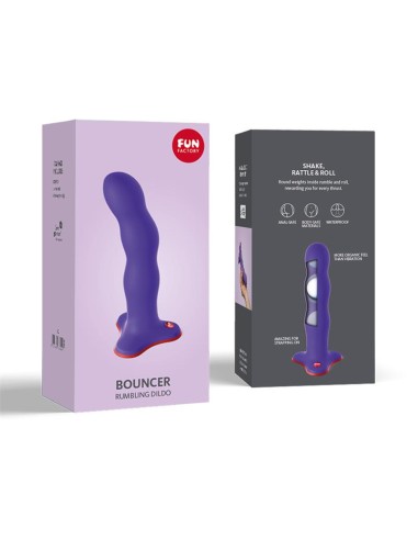 Bouncer Dildo con Bolas Internas Flashy Purple