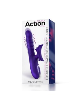 No Fourteen Vibrador Funcion Telescopica Ondulante y Lengua Alta Frecuencia Silicona Liquida USB 2
