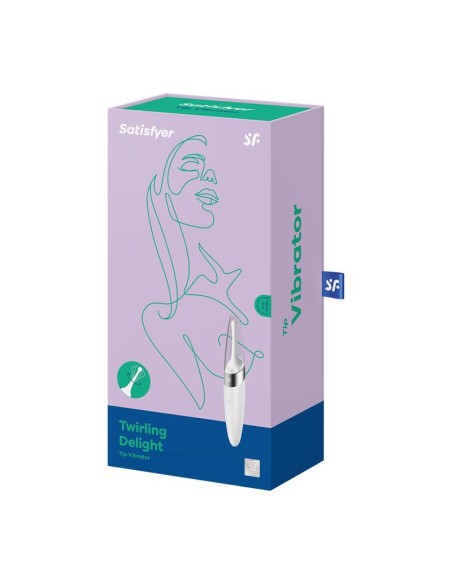 Twirling Delight Estimulador Giratorio Blanco