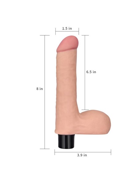 Vibrador Real Softee 8 Natural