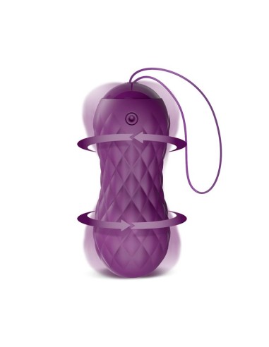 Nima Huevo Vibrador con Movimiento Wave Control Remoto USB Silicona Purpura