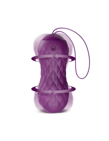 Nima Huevo Vibrador con Movimiento Wave Control Remoto USB Silicona Purpura