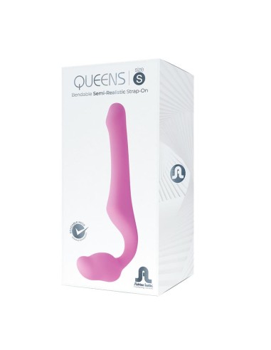 Queens S Dildo Strap On sin Tirantes Talla S Silicona Rosa