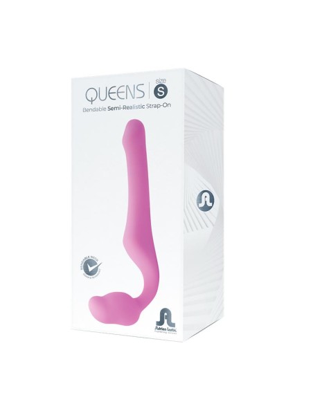 Queens S Dildo Strap On sin Tirantes Talla S Silicona Rosa