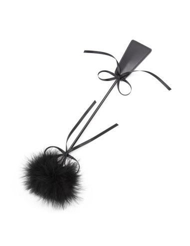 Plumero y Fusta 2 en 1 49 cm Negro