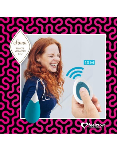 Anna Huevo Vibrador con Control Remoto USB Deep Green