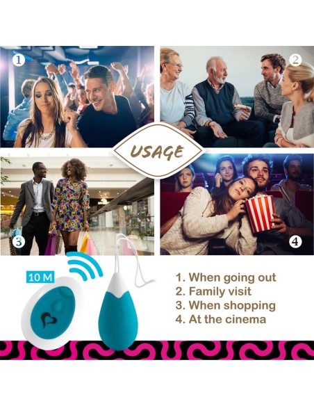 Anna Huevo Vibrador con Control Remoto USB Deep Green