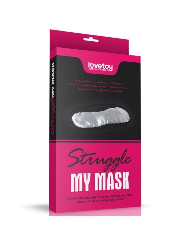 Antifaz Plateado y Negro con Elastico