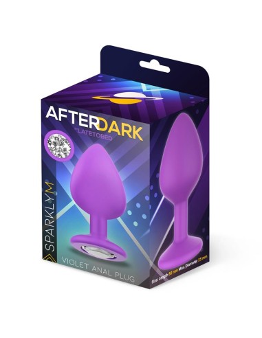 Sparkly Plug Anal Silicona Talla M Violet