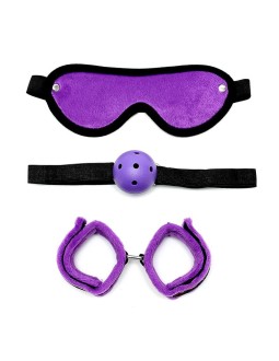 Rimba Bondage Play Set de Bondage 3 Piezas Color Purpura 2