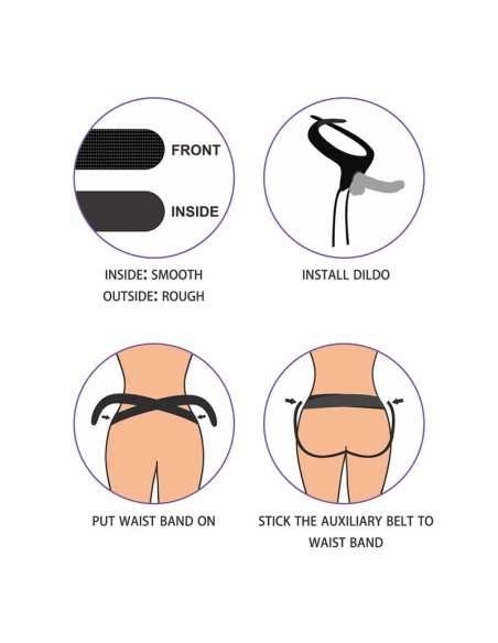 Arnes Ajustable con Dildo 75