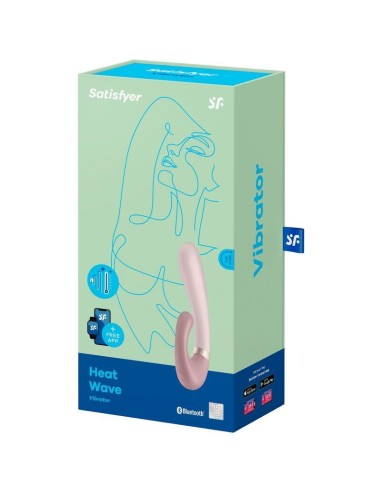 Heat Wave Vibrador con Efecto Calor Mauve con APP