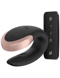 Double Love Luxury Vibrador Para Parejas con App Negro 2