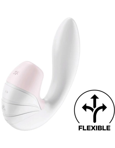 Supernova Succionador y Vibrador Super Flexible USB Blanco