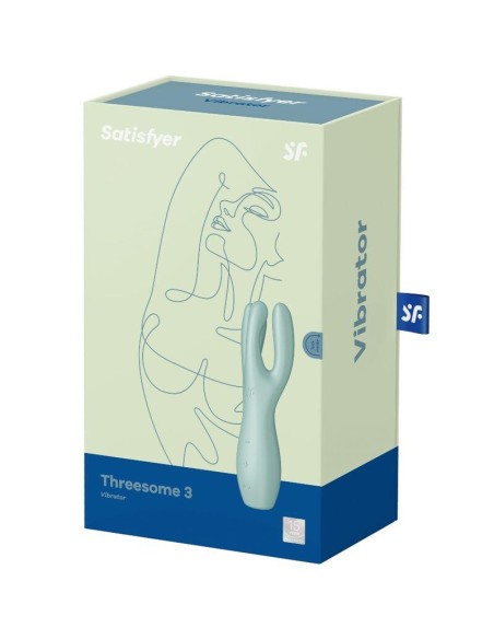 Threesome 3 Lay on Vibrador 3 Motores Menta