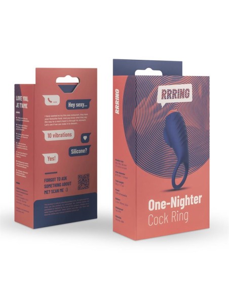 Rring One Nighter Anillo para el Pene con Vibracion USB Silicona