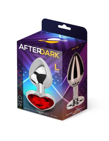 Plug anal Base Corazon Red Scarlet Talla L