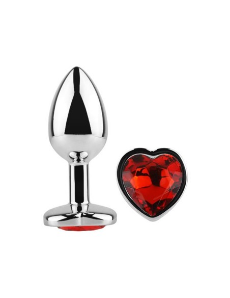 Plug anal Base Corazon Red Scarlet Talla L