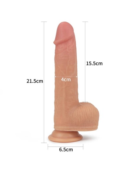 Dildo Nature Cock con Vibracion y Rotacion Anthony Natural