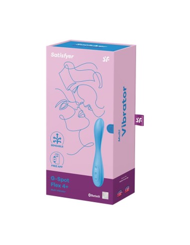 Vibrador G Spot Flex 4 con APP Satisfyer Connect Azul