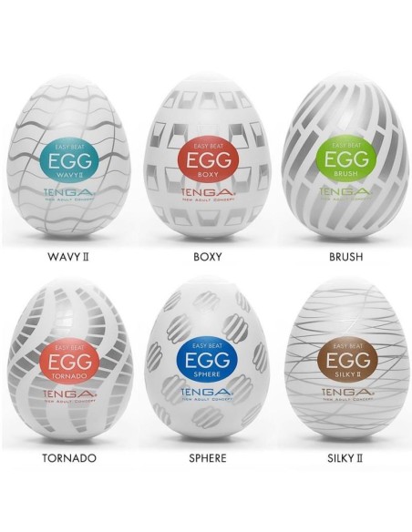 Pack de 6 Huevos Tenga Egg Standard Package