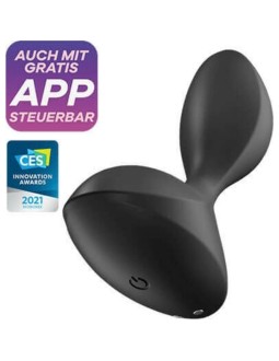 Sweet Seal Plug Anal con Vibracion y APP Negro
