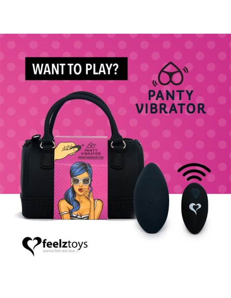 Panty Estimulador de Braguita con Control Remoto Negro