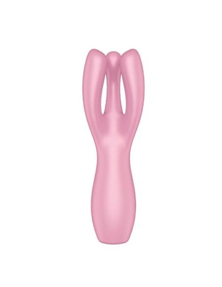 Threesome 3 Lay on Vibrador 3 Motores Rosa