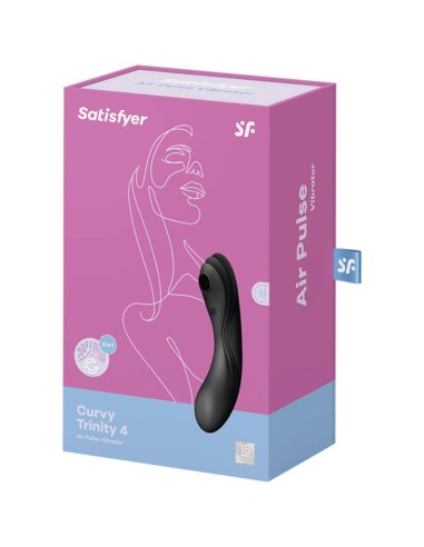 Curvy Trinity 4 Vibrador y Succionador 2 Motores Negro