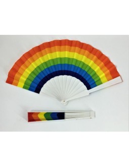 Abanico Plastico Bandera LGBT